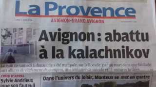 Règlement de compte fait 1 mort et 4 blessés à la kalachnikov à Avignon [upl. by Eelrahs]