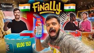 I BOUGHT PRIME AND FEASTABLES IN INDIA LOGAN PAUL amp MR BEAST PRODUCTS  VLOG 153 [upl. by Yila]