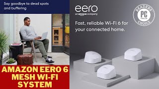 Amazon eero 6 mesh Wi Fi system  wifi router  wifi extender  networking system  smart home [upl. by Keverian]