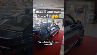 🤯🤯 Kitne litres का Boot space है Dzire में nivishdhingra trending ytshorts viralvideo shorts [upl. by Schiff3]