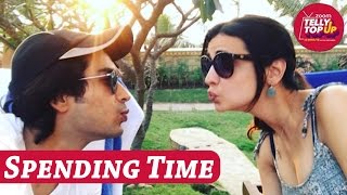 Sanaya Irani amp Mohit Sehgals CUTE Selfies Spends Quality Time Together [upl. by Kirkpatrick]