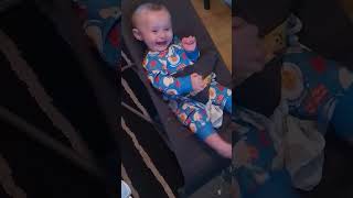 Our 6 month old laughing so much at his big brother 🤣 [upl. by Noroj]