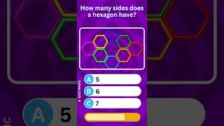 How many sides does a hexagon have GeneralKnowledgeQuiz GKQuiz ViralQuiz [upl. by Albric842]