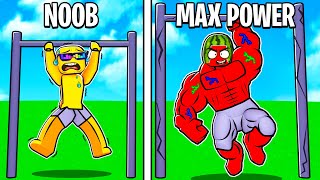 NOOB to MAX POWER in Roblox PULL UP SIMULATOR [upl. by Aynatal]