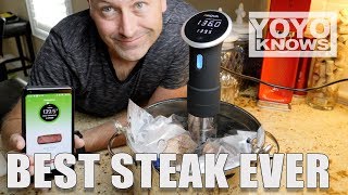 Anova Sous Vide BEST Steak EVER  Immersion Circulator [upl. by Rachele]