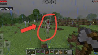 Surviving A Goatman amp Weeping Angel In Minecraft Survival [upl. by Enitsenrae664]