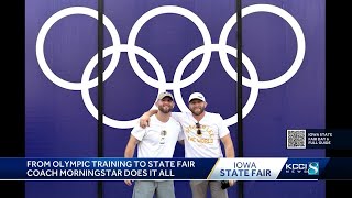 Iowa wrestling coach pulls double duty at the Olympics state fair [upl. by Dollie]