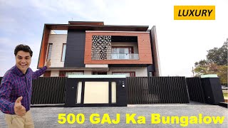 Bungalow house design India  Modern bungalow house design  Bungalow House Design 500 Gaj [upl. by Ylak]