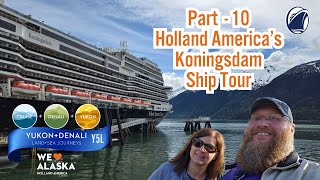 Holland America Koningsdam Ship Tour Balcony Cabin Neptune Suite Interior Cabin amp Buffet Tour [upl. by Shuman]