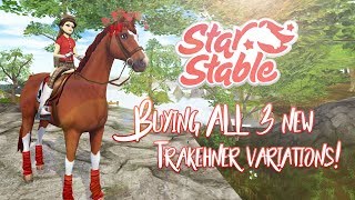 Buying ALL 3 new Trakehner variations  Star Stable Updates [upl. by Eladnar]