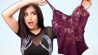 BOYFRIEND BUYS OUTFITS FOR GIRLFRIEND TRY ON HAUL [upl. by Sale]