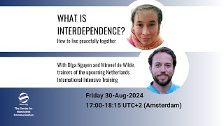 What is interdependence How to live peacefully together  with Olga Nguyen and Mironel de Wilde [upl. by Elram912]