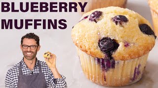 BEST Blueberry Muffins Recipe [upl. by Nivan]