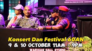 Festival Dan Konsert 60AN Sidang Media Warisan Hall Studio9 Dan 10 October 2023 [upl. by Vonnie516]