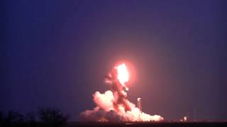 Antares Rocket Explosion from Press Site [upl. by Nerrat]