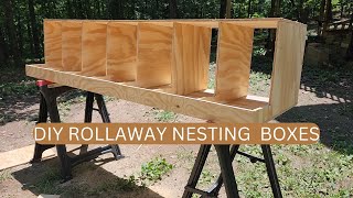 Simple DIY Roll Away Nesting Boxes [upl. by Netneuq]