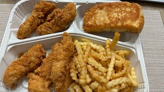 ASMR Eating SoundsRaising Canes No Talking 🍗🍗 [upl. by Drofhsa826]