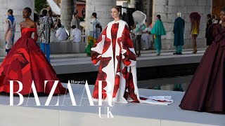 Best of the haute couture fashion shows autumnwinter 2021  Bazaar UK [upl. by Anatnom]