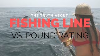 The Truth About Fishing Line versus Pound Rating Static Weight Test [upl. by Lederer]