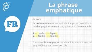 Allô prof  La phrase emphatique [upl. by Langille97]