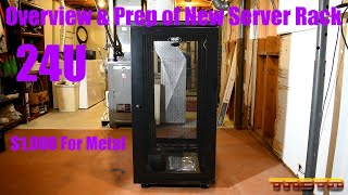 Overview amp Prep of New Server Rack Tripp Lite SR24UB [upl. by Yetak]