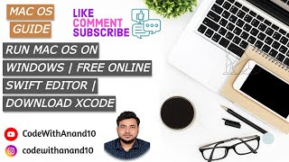 Install MacOS on windows using virtual machine Free Online Swift Editor  xcode CodeWithAnand10 [upl. by Rosy152]