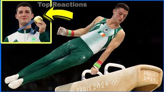 Rhys McClenaghan 🔴 Wins Gold medal 🥇 on Pommel Horse at Olympics  Rhys McClenaghan Gold medal [upl. by Huntington]