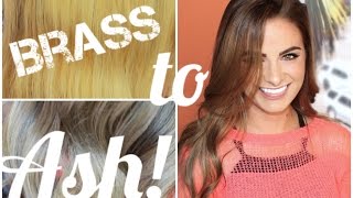 Brassy to Ashy Hair Color Correction Tutorial [upl. by Will127]