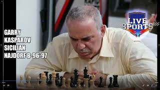 GARRY KASPAROV SICILIAN NAJDORF B9697 AS BLACK THE POISON PAWN VARIATIONWATCH LEARN AND STUDY [upl. by Vidal]