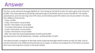 Dow Jones Industrial Average INDEXDJX DJI  Nov 151104 AM EST 2331828 9119 039 [upl. by Chapell]