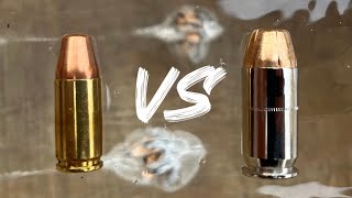 9mm vs 45 ACP Barrier Test No Debate [upl. by Knighton]