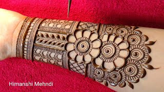 karwachauth special mehndi designs full hand  mehandi ka design  mehndi design simple mehdi design [upl. by Ettena]