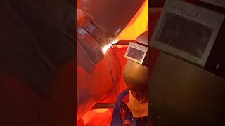 Arc Welding 7018 tips and tricks 🧑‍🏭🔥🧐👁️‍🗨️6g Position Arc Welding Testshorts arcwelding weld [upl. by Sergei]