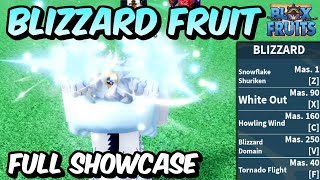 NEW Blizzard Fruit FULL SHOWCASE  Blox Fruits Blizzard Fruit Full Showcase amp Review [upl. by Liss]