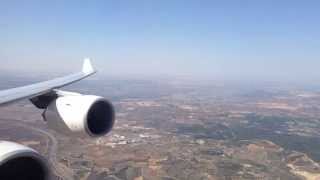 Iberia a340600 ECLEV aterrizajelanding MADLEMD [upl. by Scully581]