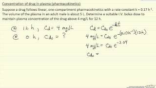 Pharmacokinetics Determining Dosage Bio [upl. by Notyep97]