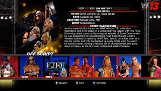 WWE´13  Off Script Chris Jericho vs Road Dogg SmackDown August 26 1999 [upl. by Lindsey]