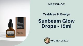 Crabtree amp Evelyn Sunbeam Glow Drops  15ml Review [upl. by Mayworm]