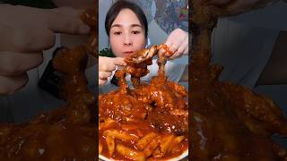 Spicy chicken lollipop 😋😋 asmr eating mukbang challenge [upl. by Tiffa]