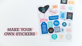 How to make your own Stickers using digital files [upl. by Yelmene]