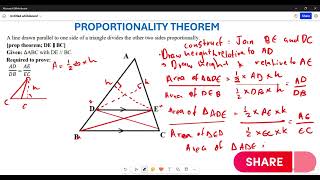 PROPORTIONALITY THEOREM GRADE 12 [upl. by Dleifrag849]