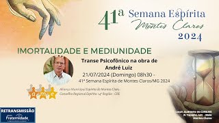 🔴 Ao Vivo 05 Jacobson Trovão  Seminário  Transe Psicofônico na obra de André Luiz [upl. by Marleah]