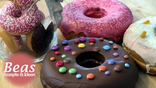 Bratpfannen Kuchen  BISKUIT DONUTS backen  Teig in der Pfanne  Rezept [upl. by Connelley604]