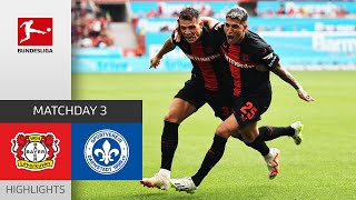 Leverkusen ready to face Bayern  Bayer 04 Leverkusen  Darmstadt 98 51  Matchday 3 – BL 2324 [upl. by Ahtibat]