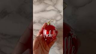 25 Days of Craftmas  Day 6 🎄Personalizing an ornament with vinyl craftastic crafters cricut [upl. by Solrak]