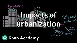 Impacts of Urbanization AP Environmental science Khan Academy [upl. by Yzeerb195]