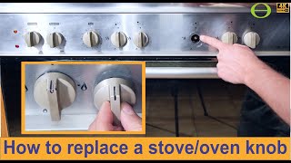 How to replace a knob for a stove  oven  Alba [upl. by Akiem]