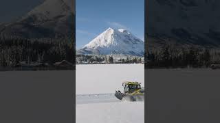 Neues vollelektrisches Loipenspurgerät in Seefeld im Einsatz [upl. by Ardnoet87]