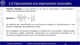 4 Fracciones complejas Conceptos básicos y ejemplos [upl. by Maillliw]