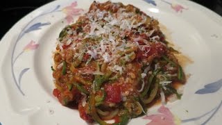 Adventues In Cooking Pasta Sauce amp Spaghetti Zucchini Noodles [upl. by Nerrol394]